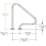 S.R. Smith Figure 4 Grab Rail - Standard / Single