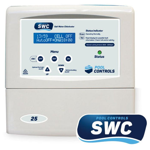 Pool Controls SWC 35 Low Salt Chlorinator with Optional pH Doser